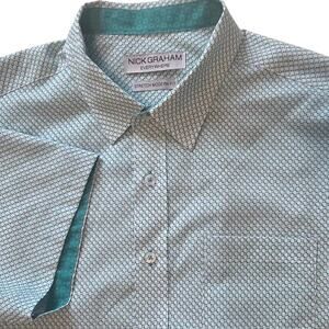 Nick Graham Everywhere Shirt Stretch Performance Short Sleeve Woven size XL